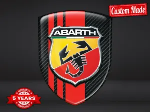Fiat Abarth Adesivi Lunotto Auto Eleganti Alta Gamma Regolabili